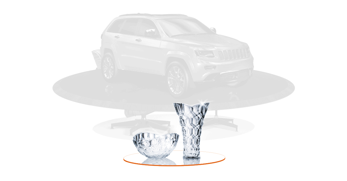 Different size motorized turntables support products small to large for any eCommerce business