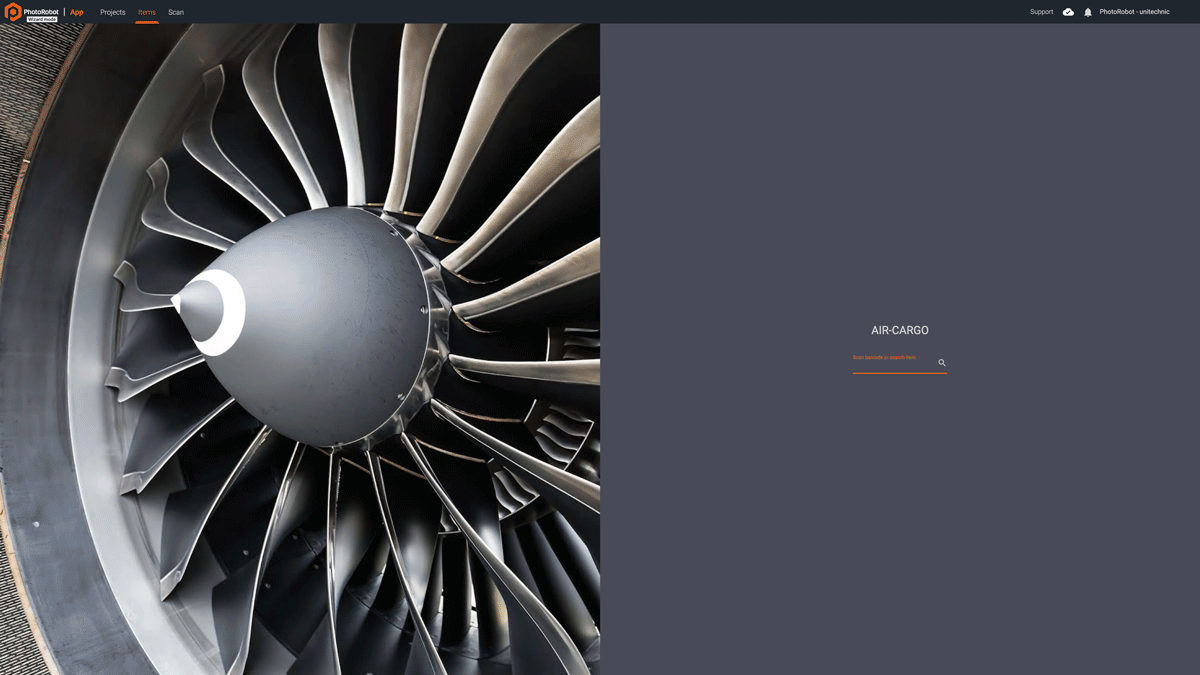 Photoshoot wizard start interface