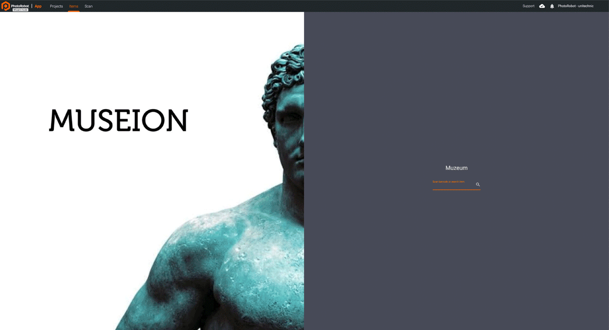 Photography studio equipment customizable by application