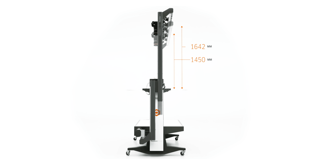 Technical specs - 360-degree angle capture top and bottom