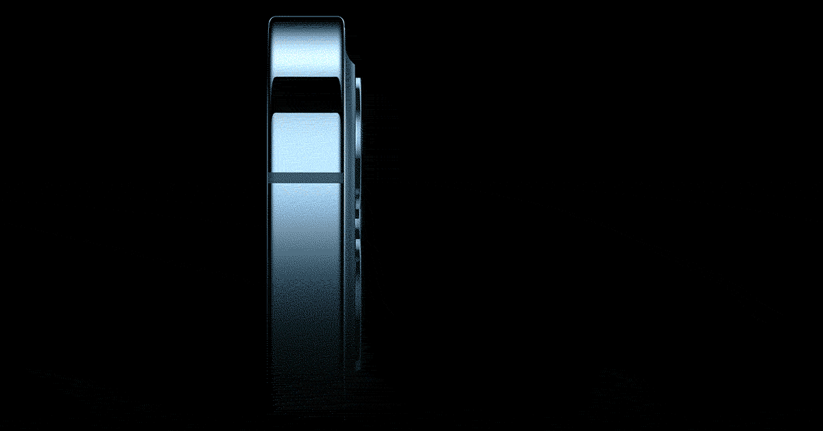 3D visualization of Apple smartphone.