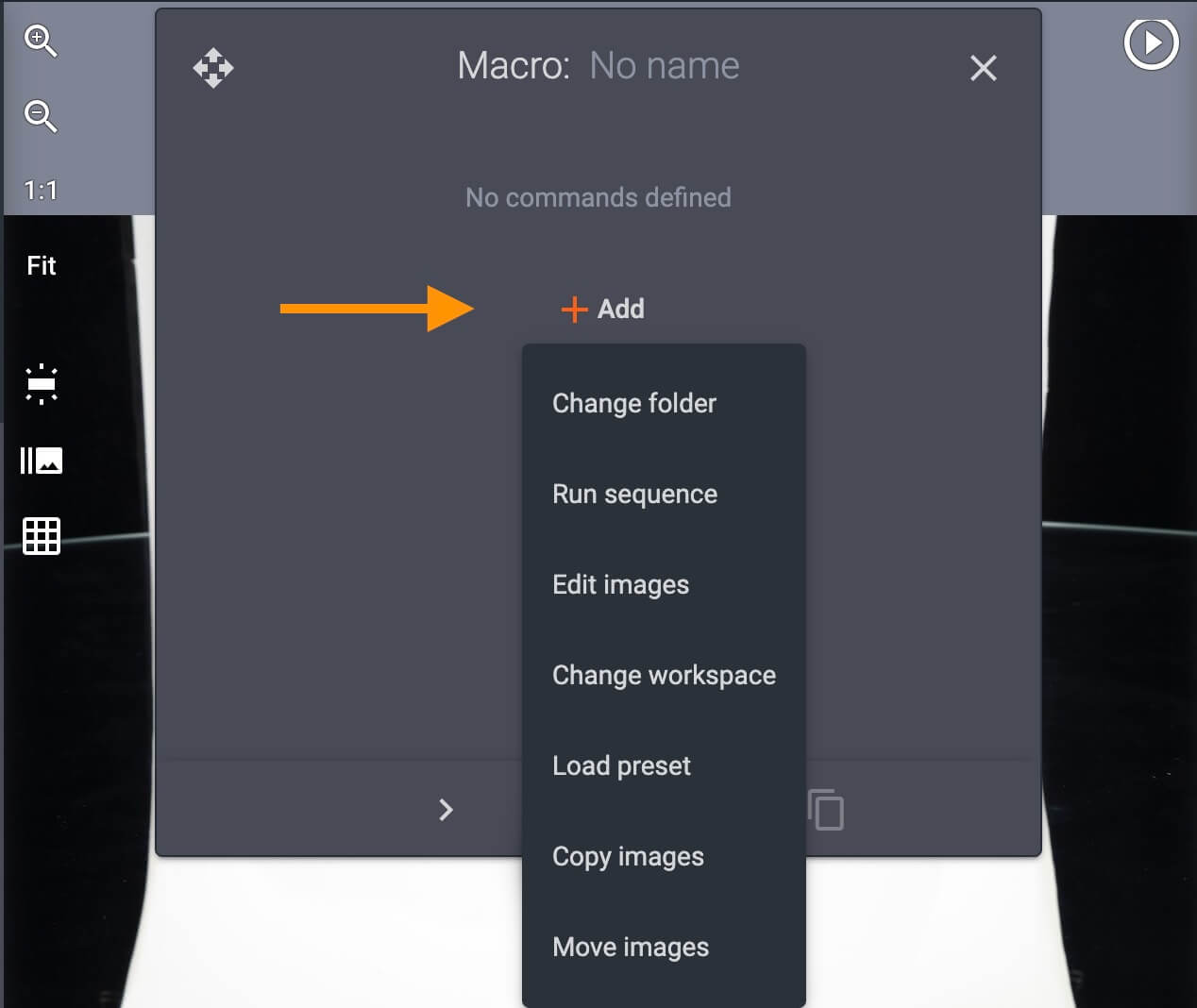 PhotoRobot macro commands list