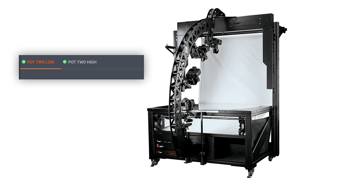 PhotoRobot's multi-camera support.