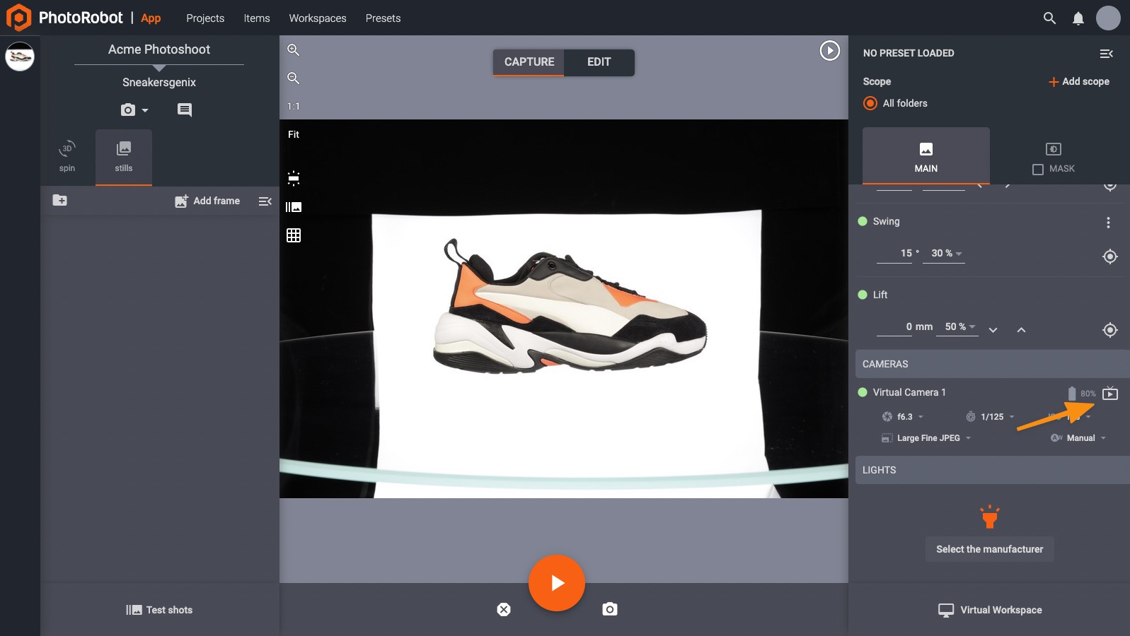 Image preview & Live View