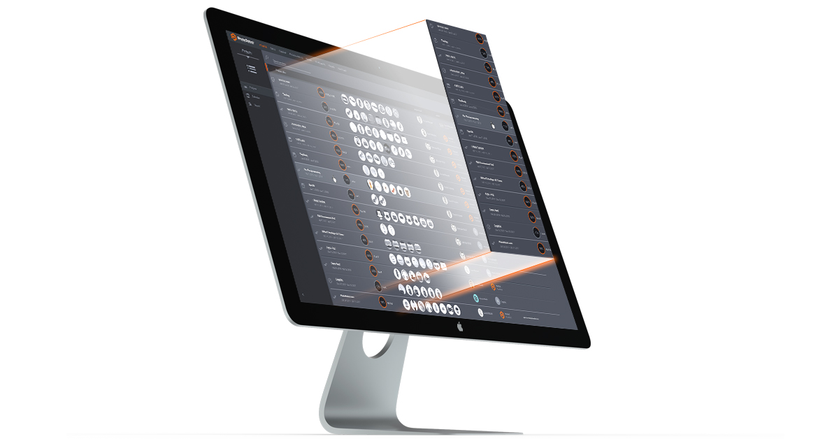 Photo editing software user interface.
