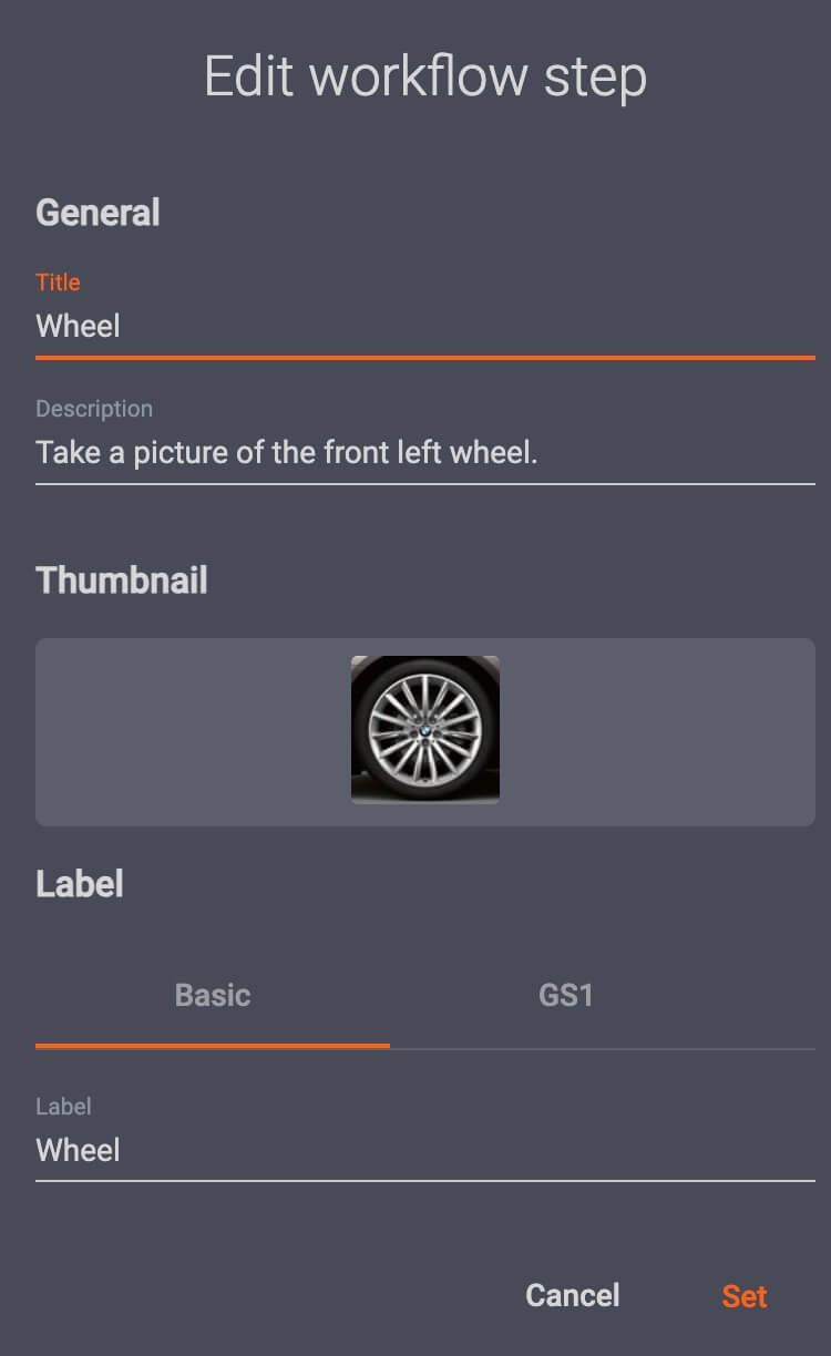 Create workflow steps for operators to follow with detailed steps and instructions.