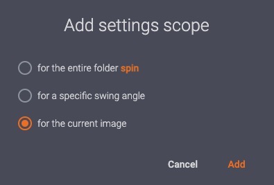 add settings scope for current image