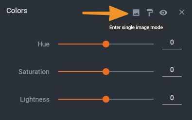 enter single image mode