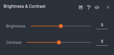 Brightness & contrast editing tools