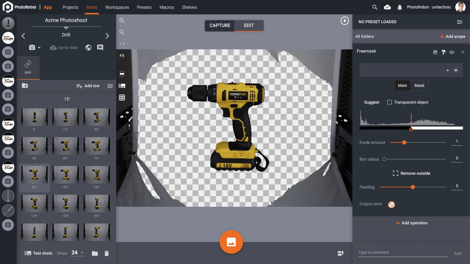 Freemask background removal automation software