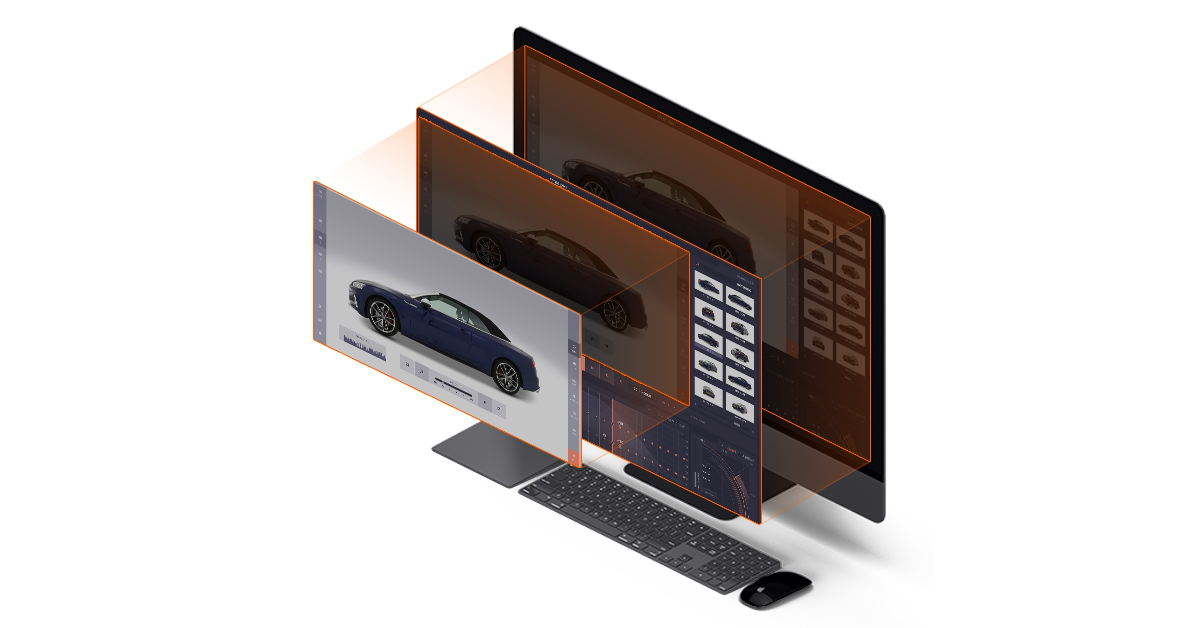 Automotive photography image post-processing