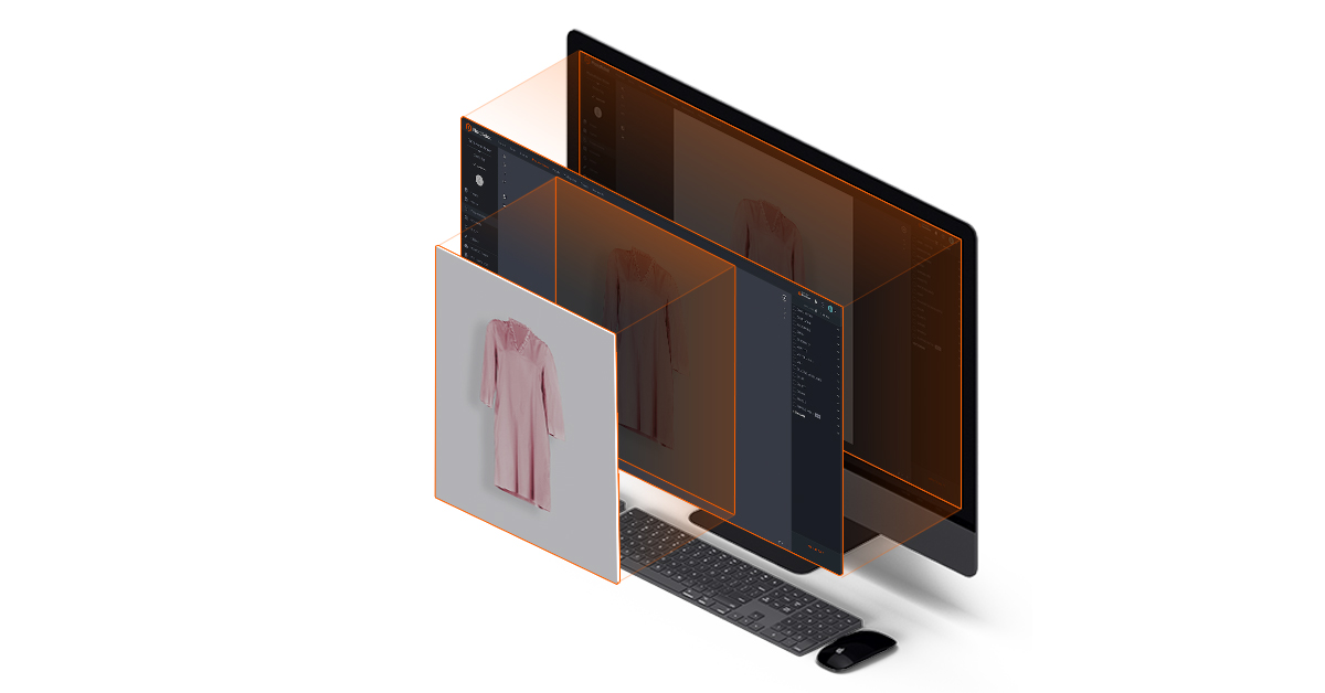 Removing a mannequin from photos using post-processing tools gives fashion products a more realistic 3D appearance.