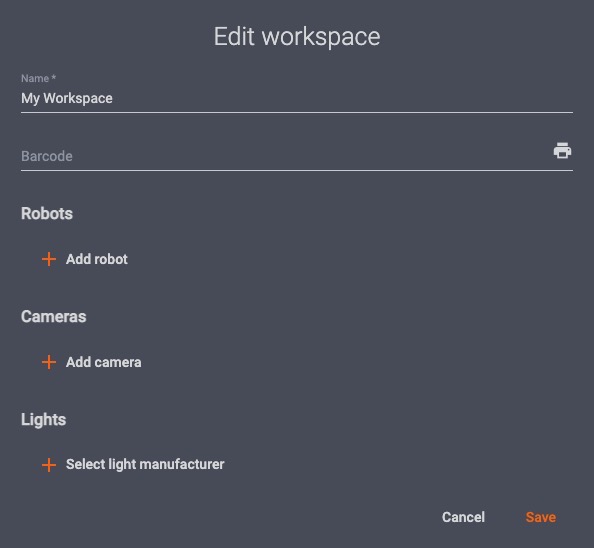 How to create a PhotoRobot workspace