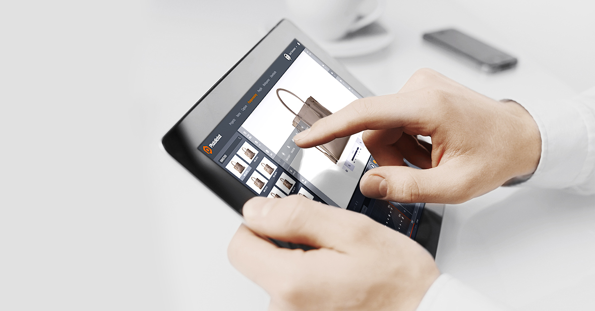 Photo editing software user interface