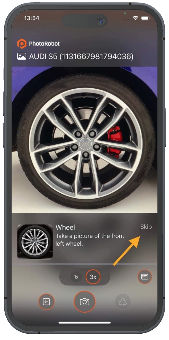 Operators can skip individual steps to return to later.