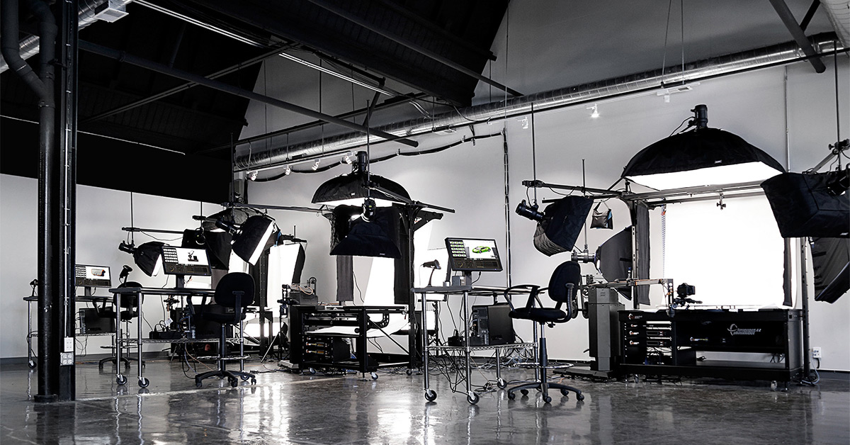 eCommerce photography warehouse setup
