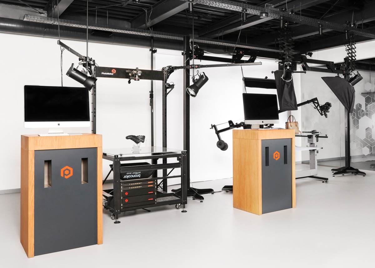 Custom automated photography studio setup