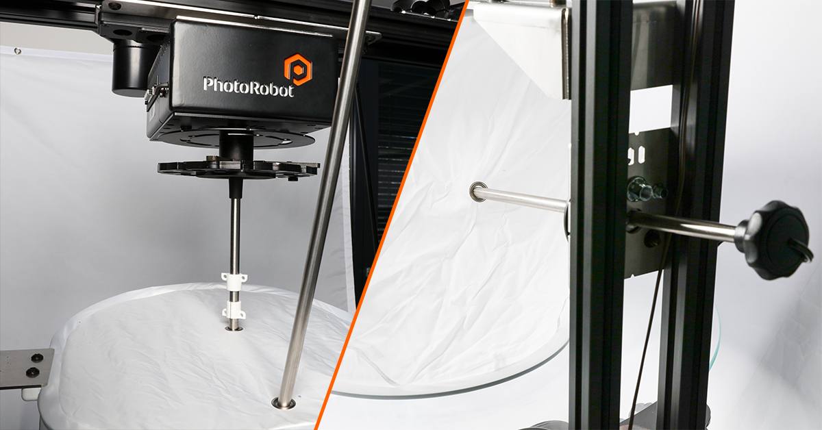 Light tent setup for jewelry product photography