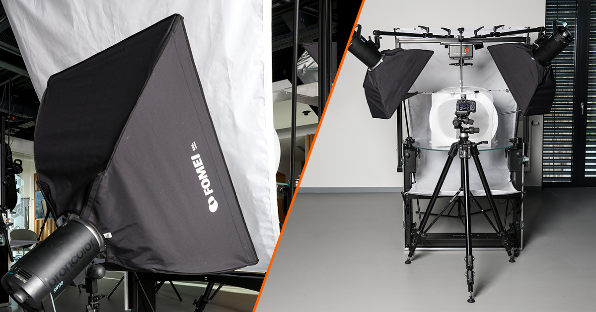 Jewelry photography lighting setup - front lights, top lights, and backlighting