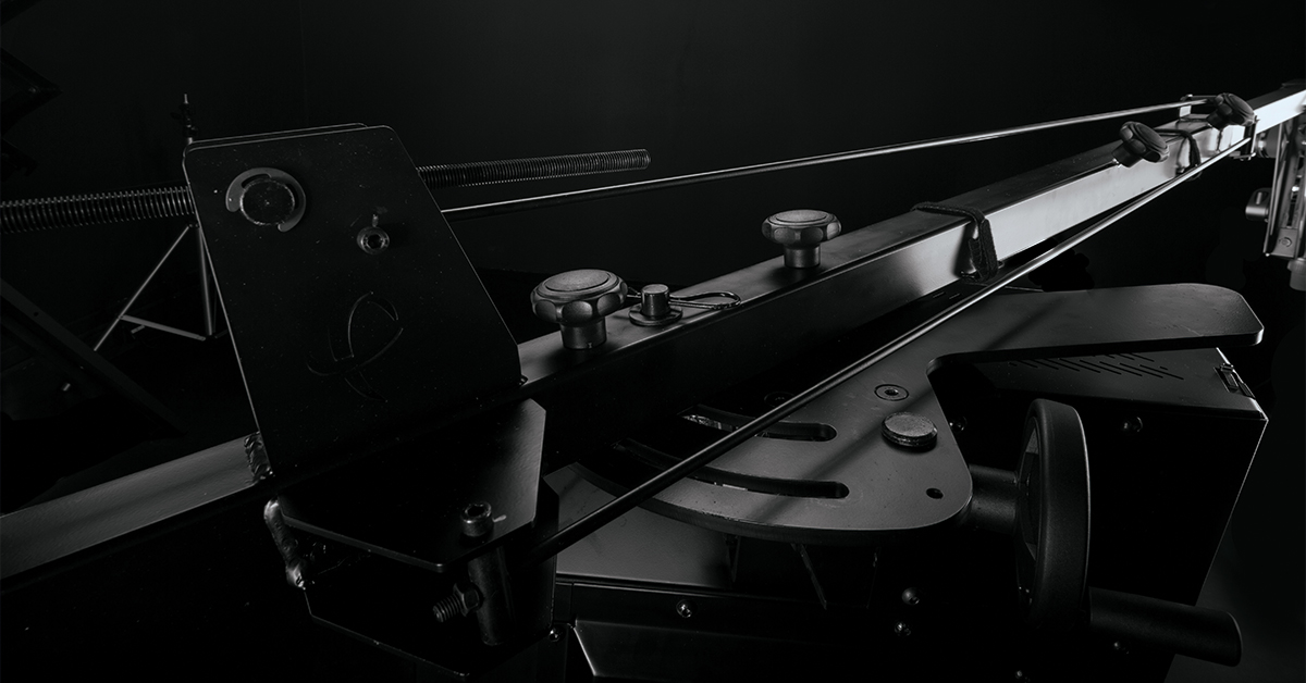 Close-up of Camera Arm robust construction.