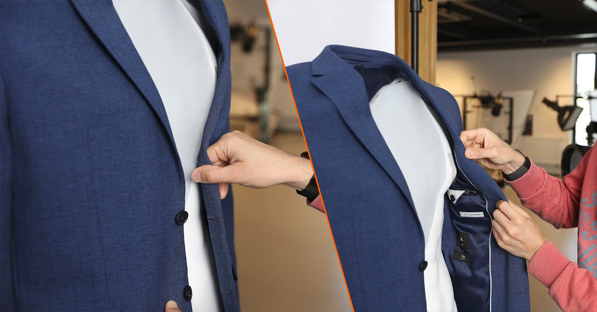 How to style blazer on invisible mannequin