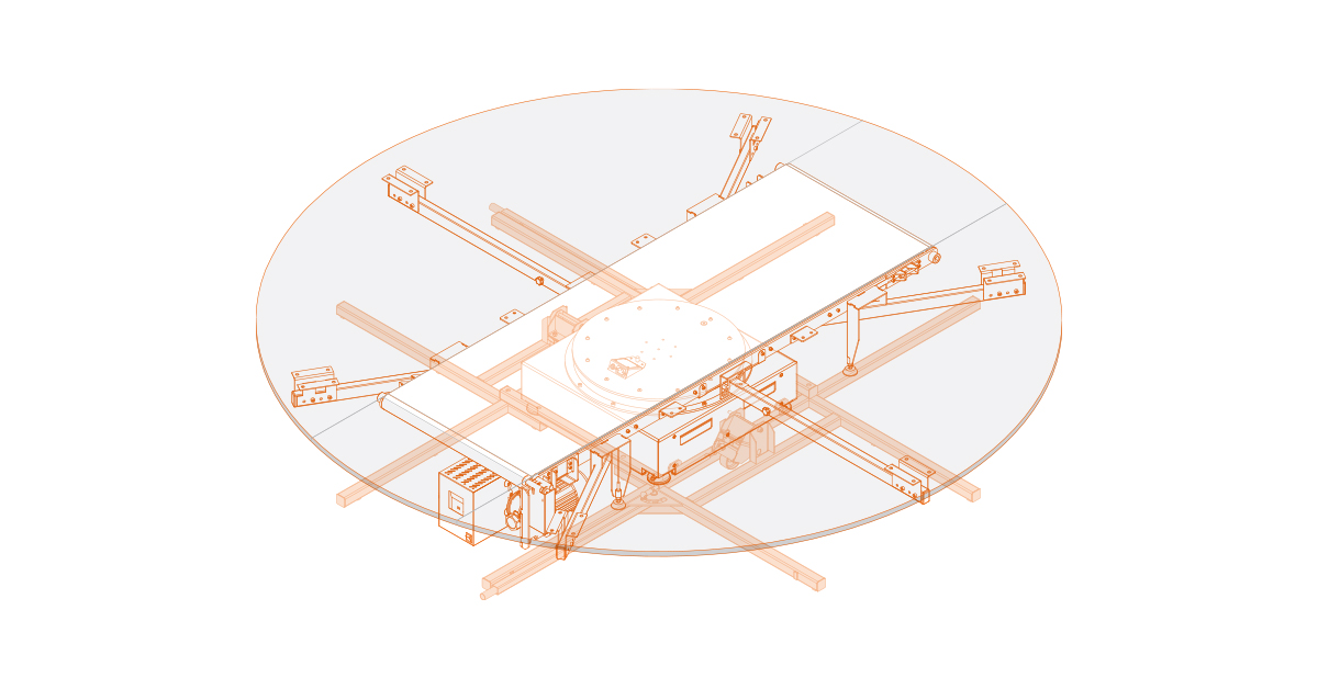 Technical graphic of Virtual Catwalk's design features.