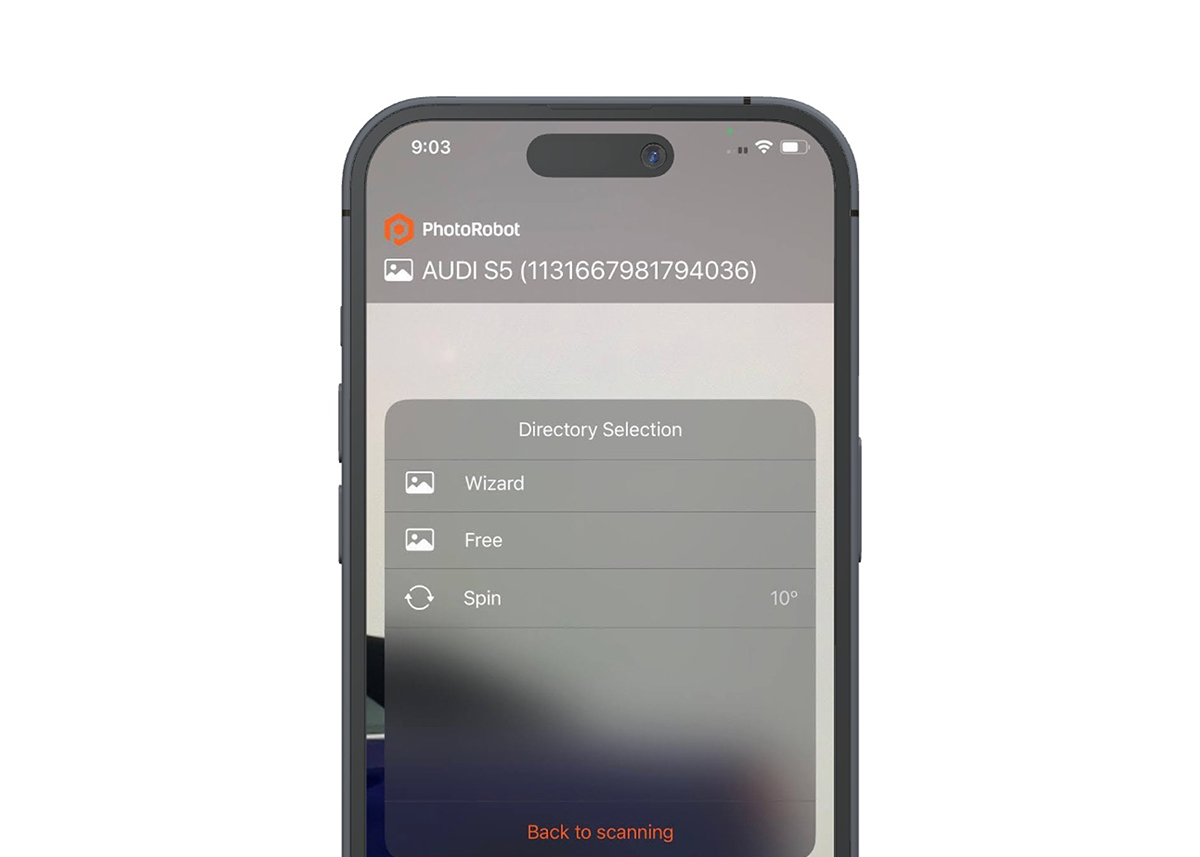 Photograph items in free mode as well as wizard and spin mode.