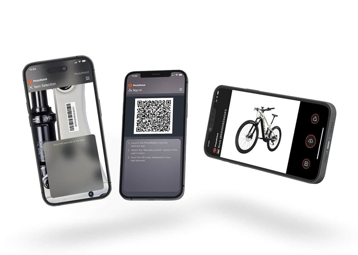 PhotoRobot Touch enables the easy connection of multiple iPhones to the app.