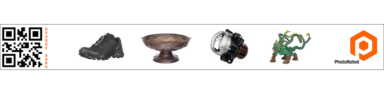 PhotoRobot Shelf code categories include color, transparency, size and other photographic requirements..