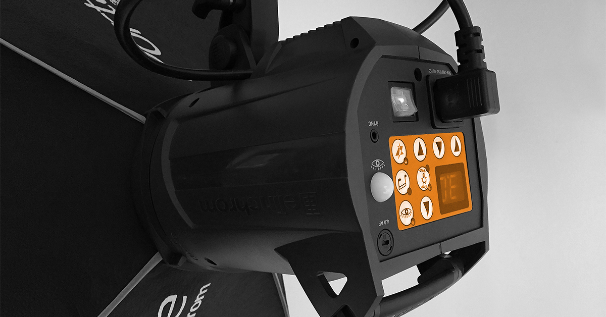 Close-up of lighting controls.