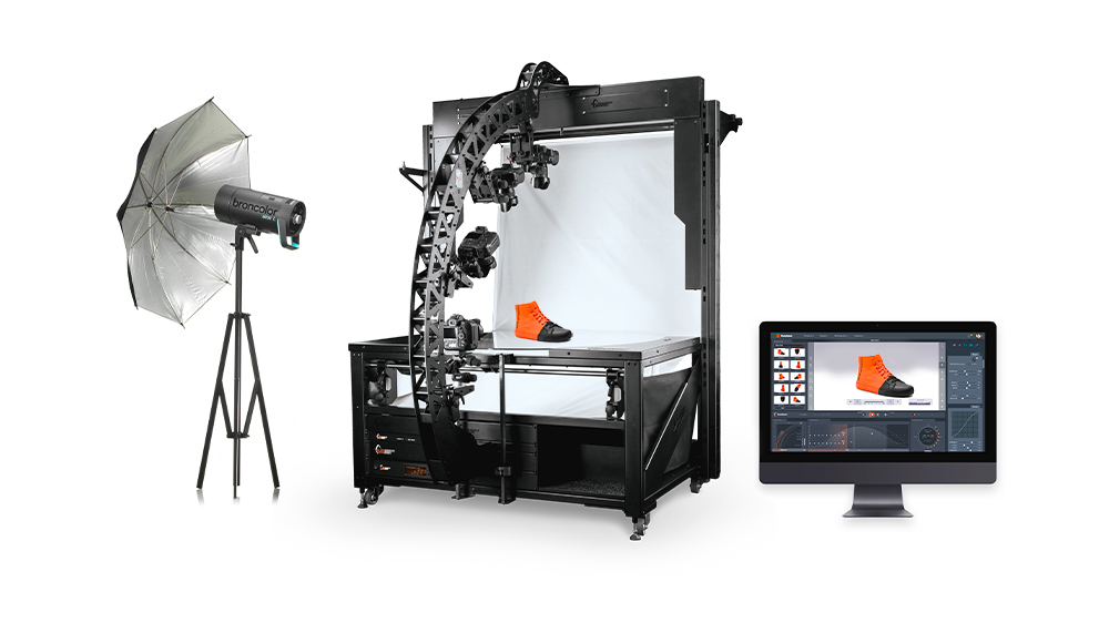 Product photography studio and editing software