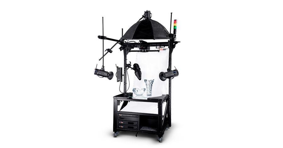 Motorized photography turntable setup