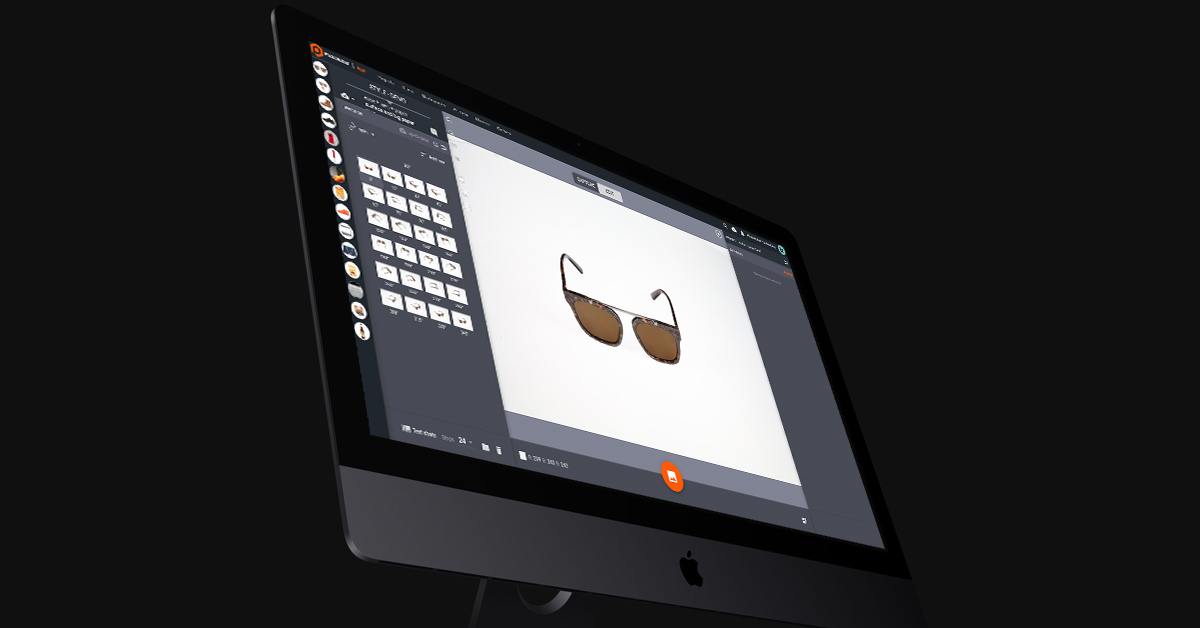 Photo editing software user interface