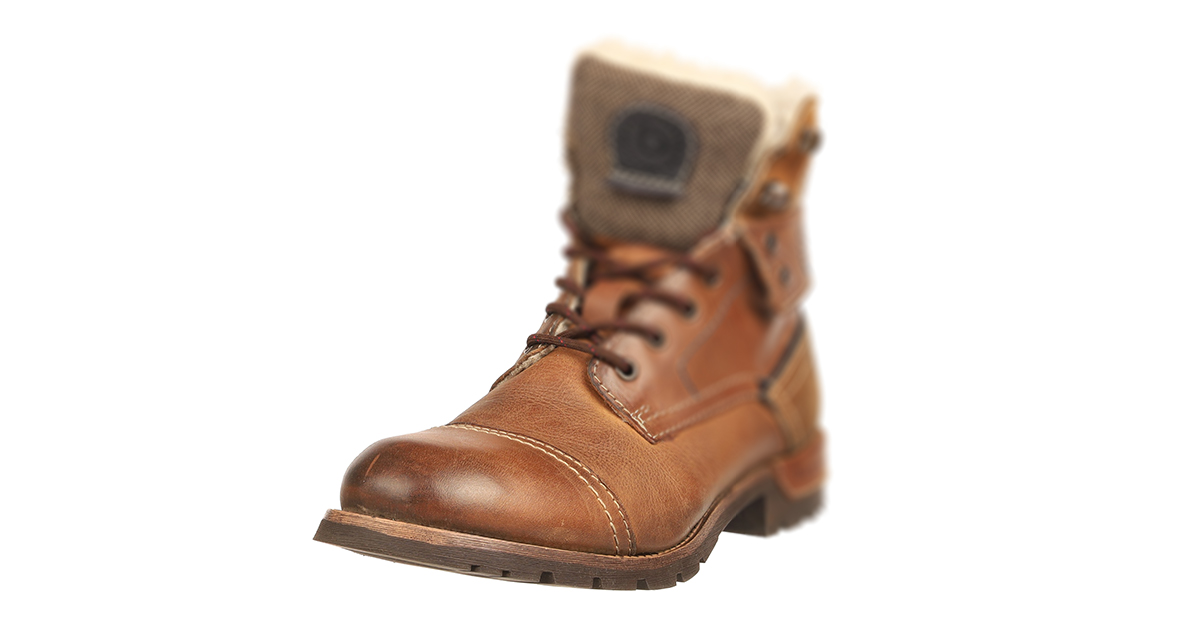 Example of blurry off-focus product shot of footwear.