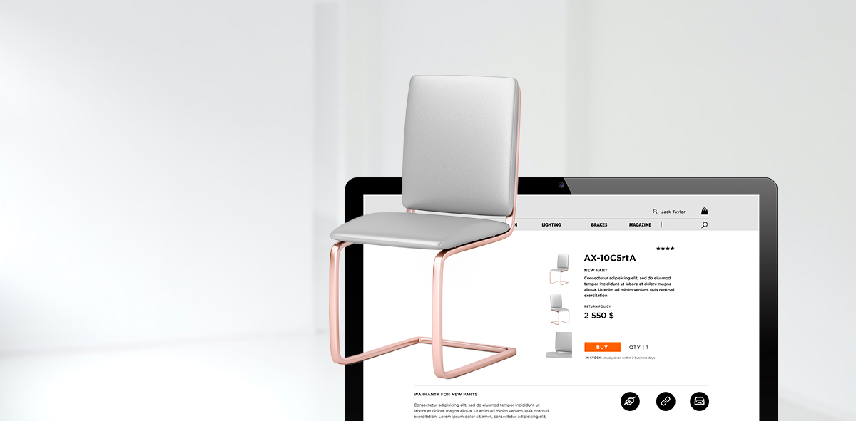 Augmented reality product page