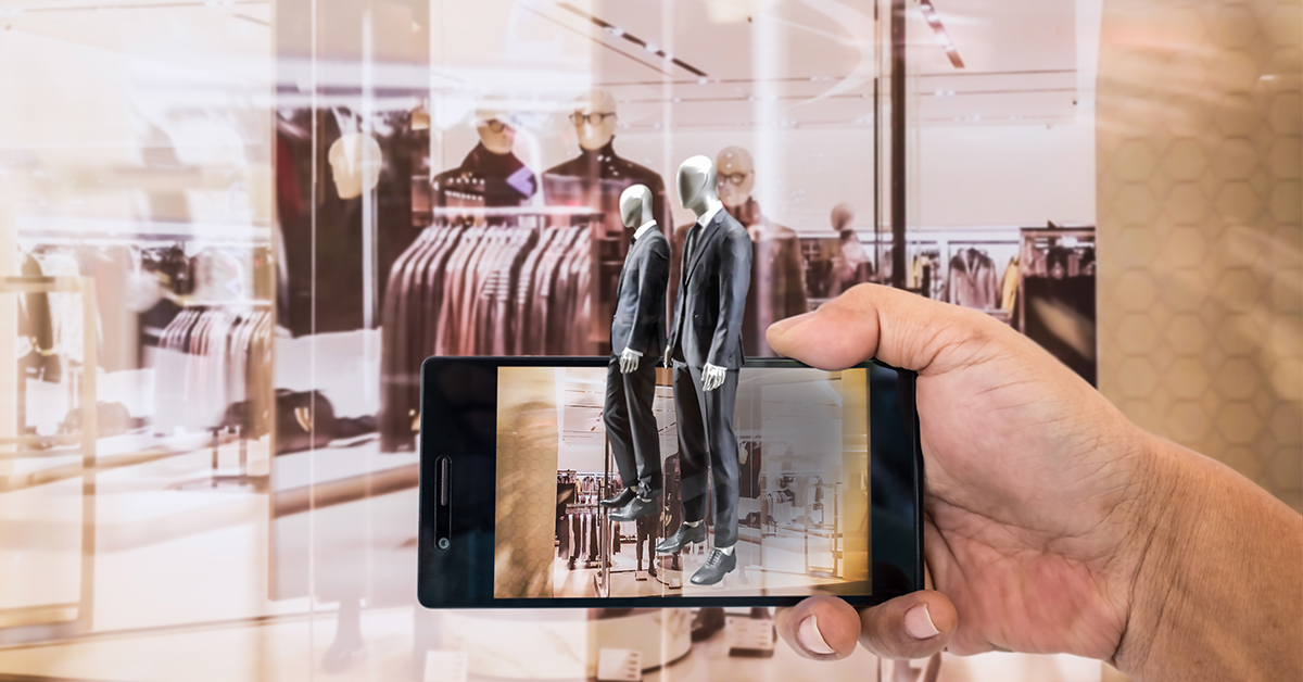 AR in-store shopping experience