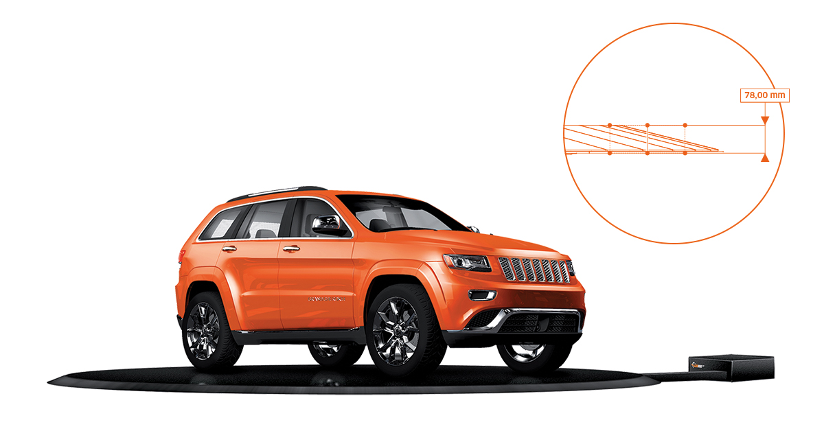 Drive-up ramp for 360 photography and showrooms