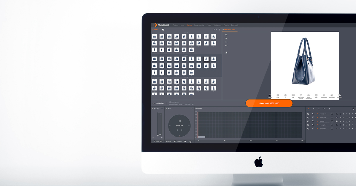 Product photo gallery user interface