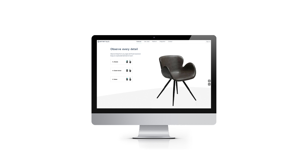 Emersya 3D product configurator user experience