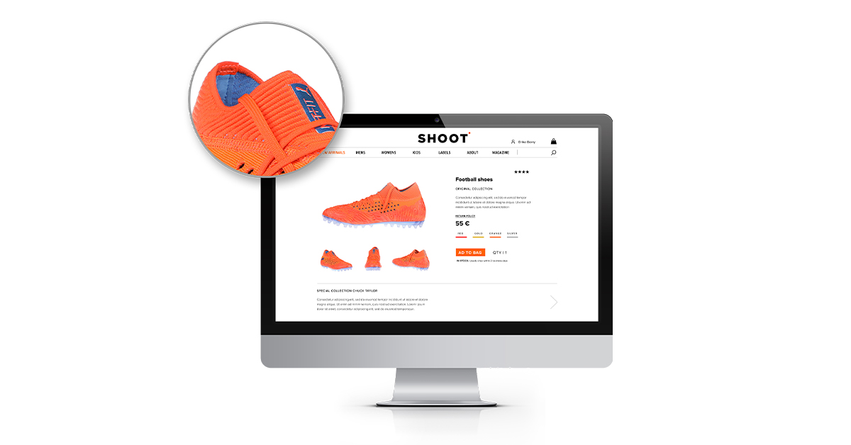 Product page football cleats