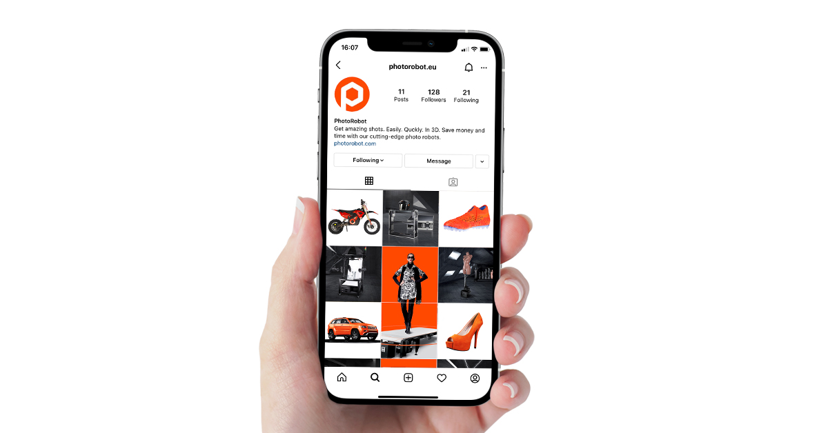 Social media product photos on mobile