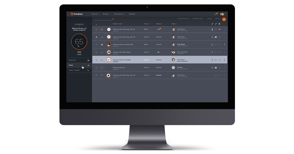 Photo studio workflow software