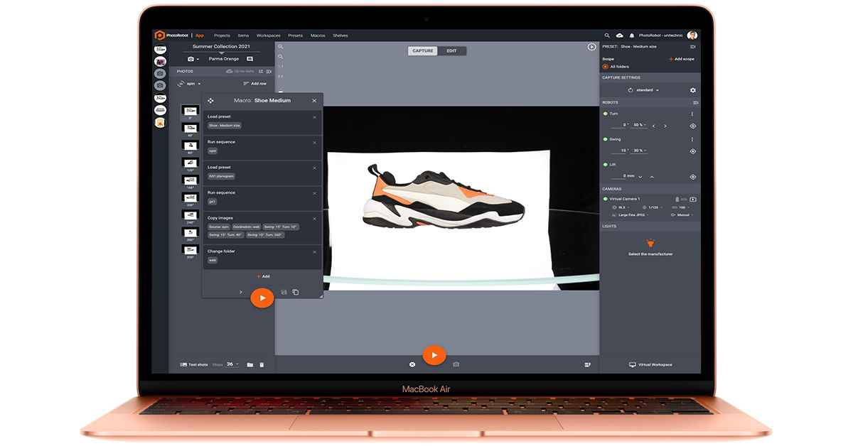 PhotoRobot Power User macro support