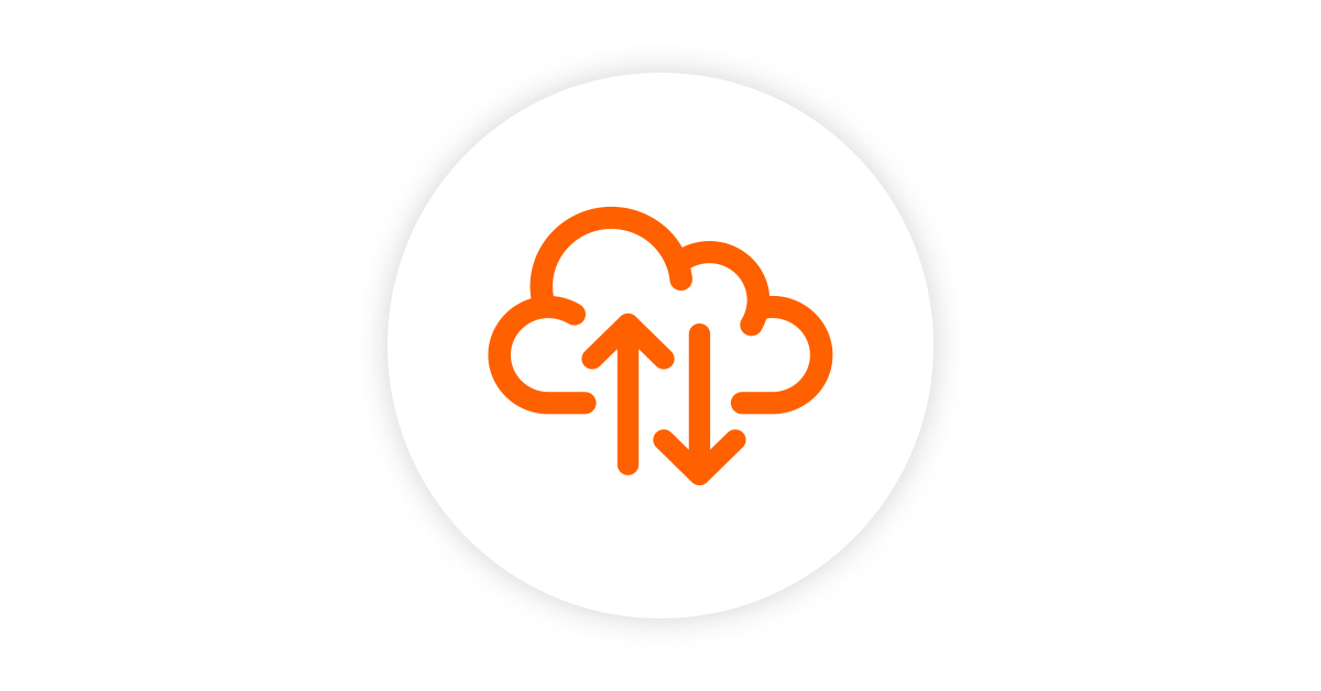 Graphic of cloud processing.