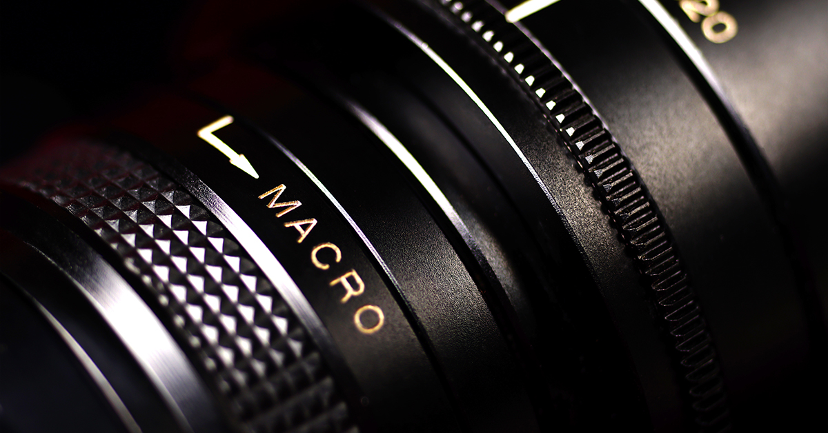 Capture extremely small products with macro lens