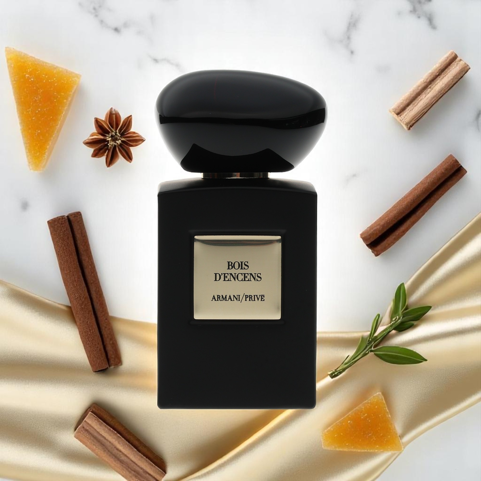 Fragrance ingredients and natural colors share the product’s story in the background image.