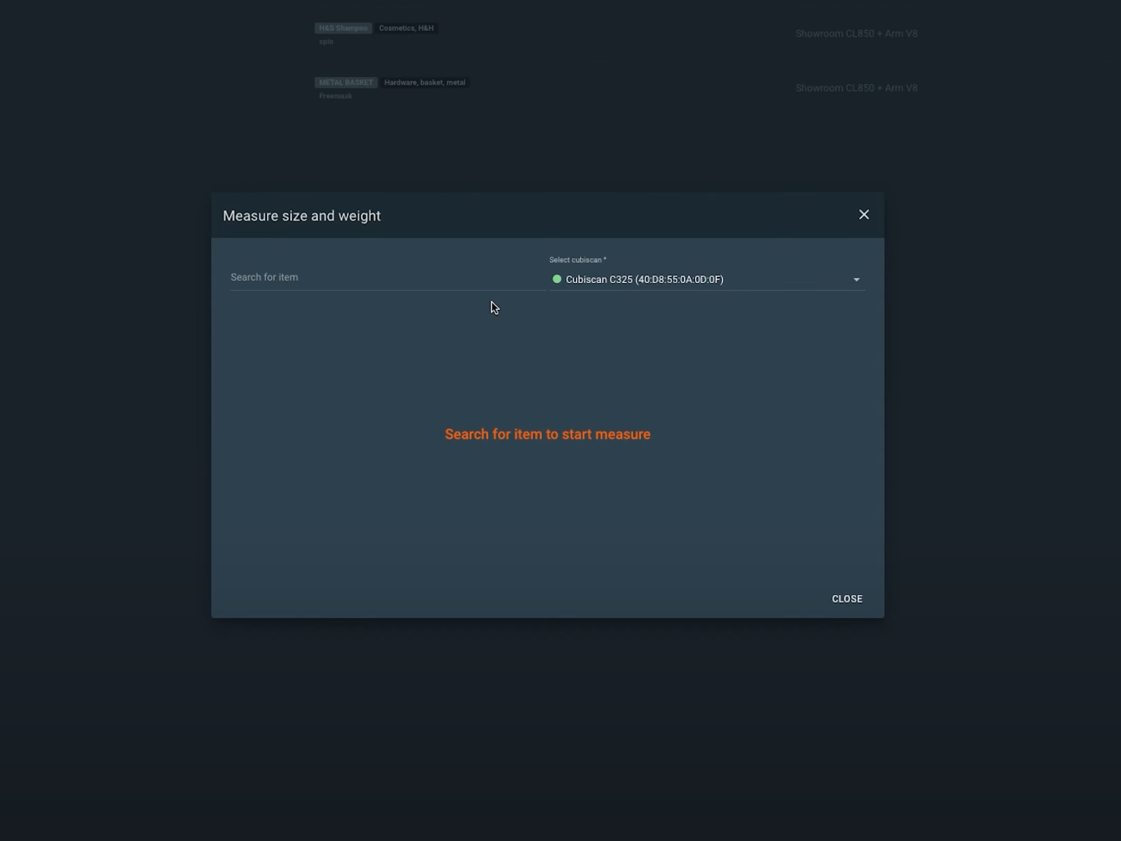 CubiScan weighs and measures items to automatically generate data for automated capture.